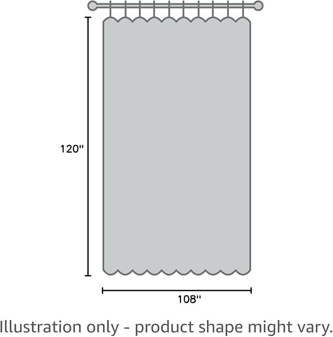 Room Divider Curtains for Ceiling Track Rod, 10 ft Wide x 9 ft Tall, Cream Beige - Image 7