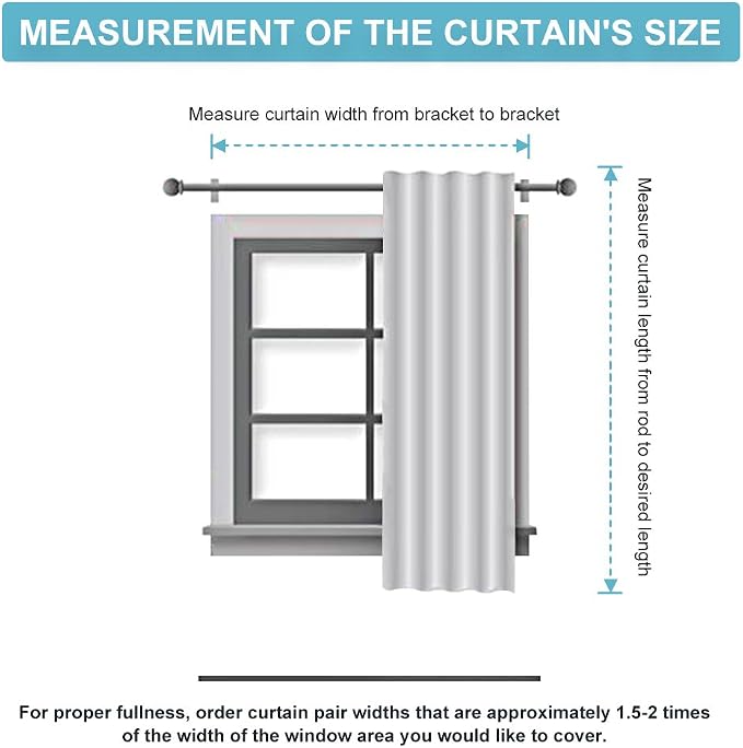 RYB HOME Blackout Curtains Pair - Image 8