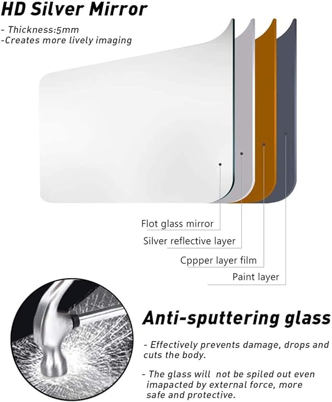 Full Length Mirror, Wall Mirrors Freestanding - Image 7