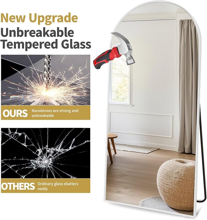 Dewfig Full Length Mirror, Full Body Mirrors - Image 8