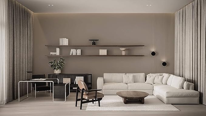 Dimoon 236''x17.7'' Etoupe Peel and Stick Wallpaper Contact Paper Modern Self - Image 7