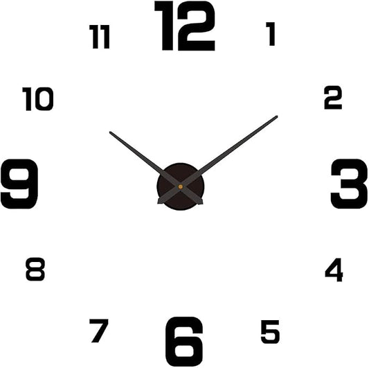 3D DIY Luminous Dial Acrylic Frameless Silent Wall Clock by Irishom