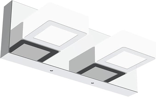 Ralbay Modern LED Vanity Light 2 Light Acrylic Stainless Steel by RalbayLighting