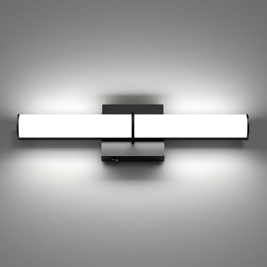 OOWOLF 17.3Inch Modern Black Vanity Light Fixture by OOWOLF