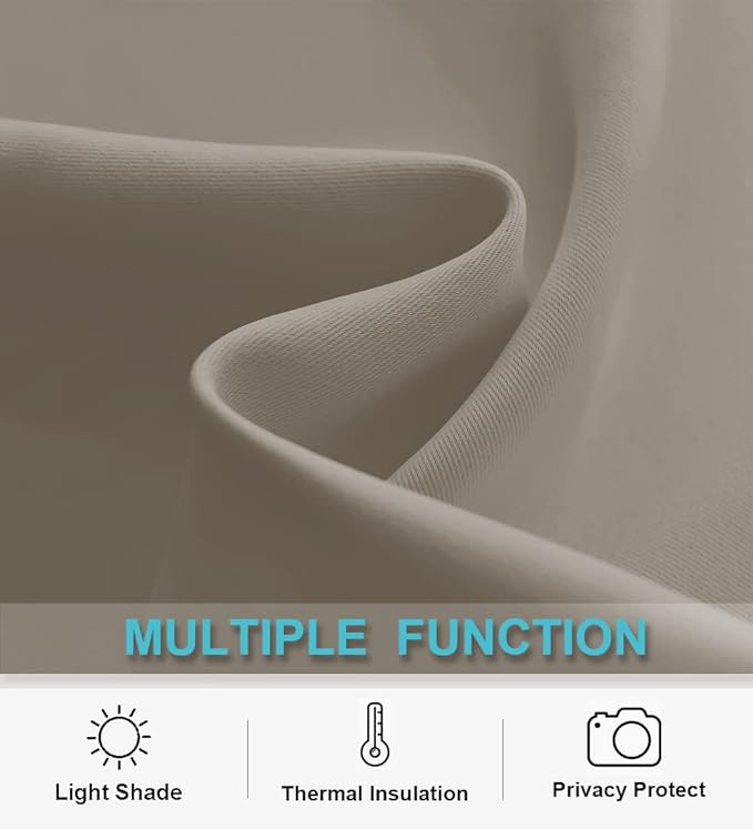RYB HOME Blackout Curtains for Bedroom, Window Shades Thermal Insulating - Image 5