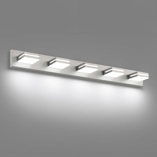 SineRise LED Modern Bathroom Vanity Light Fixtures, Brushed Nickel Modern by SINERISELIGHTING