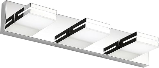 SineRise LED Modern Bathroom Vanity Light Fixtures, Chrome Modern Acrylic by SINERISELIGHTING