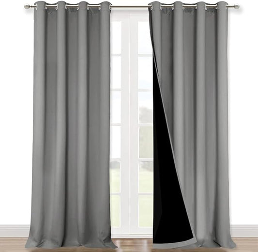 NICETOWN Full Shade Curtain Panels, Pair of Energy Smart & Noise Blocking Out by NICETOWN