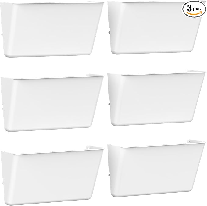 Gawerk Clear Acrylic Single Pocket, Plastic Hanging Wall Mount File Holder by Gawerk