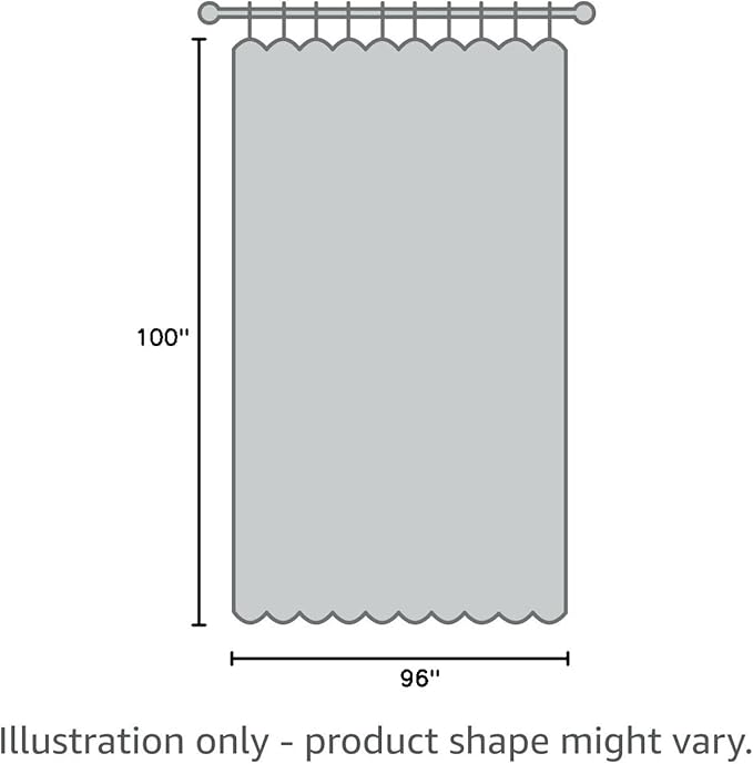 H.VERSAILTEX Linen Blackout Curtains Durable Thick Textured Linen Look 100% Blackout Patio Door Curtain Anti Rust Grommet Extra Wide Sliding Door Curtain Panel, W100 x L96 inch - Grey