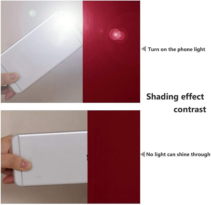 NICETOWN 100% Blackout Window Curtain Panels, Burgundy Red, 2 Pieces, 42-inch - Image 3