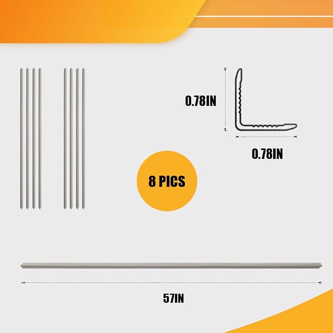 OUZUGIE 8-Pack 57 Inches, WPC Slat Wall Panel Trim, Corner Guard - Image 2