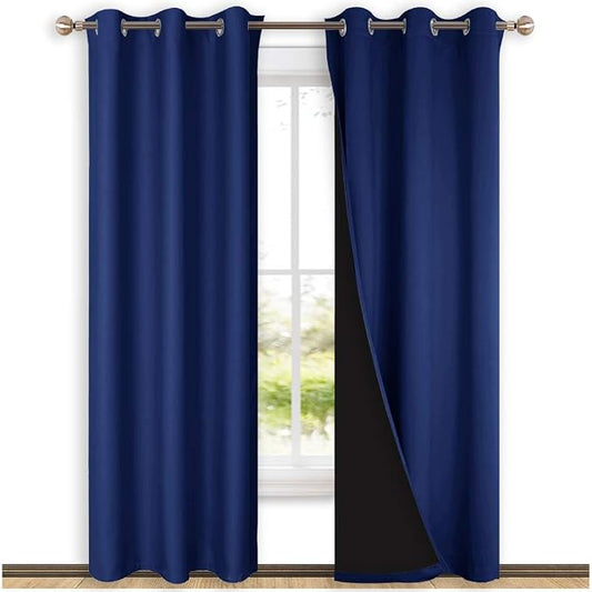 NICETOWN Complete 100% Blackout Curtains, Thermal Insulated & Energy Efficiency by NICETOWN