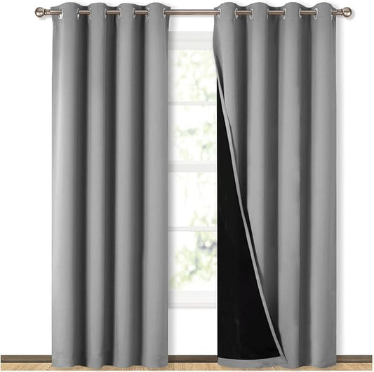 NICETOWN Full Shade Curtain Panels, Pair of Energy Smart & Noise Blocking Out by NICETOWN
