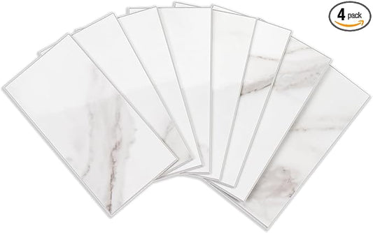 StyloVue 4 Pieces Peel and Stick Backsplash by StyloVue