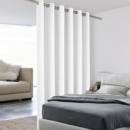 BONZER Room Divider Curtain Screen Partitions Light Reducing Wall Wide Blackout by Bonzer