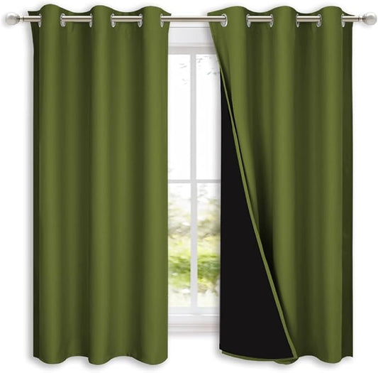 NICETOWN 100% Blackout Short Curtains by NICETOWN