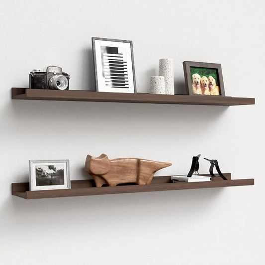 Boswillon 35.3 Inches Long Floating Shelves Wall Mounted, 2 Set Farmhouse Wall by Boswillon