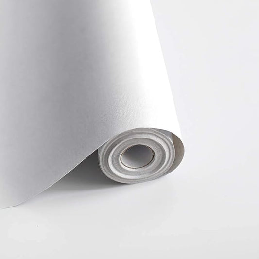 Safiyya 393" x17.7" Peel and Stick Wallpaper White Contact Paper Waterpoof by SAFIYYA