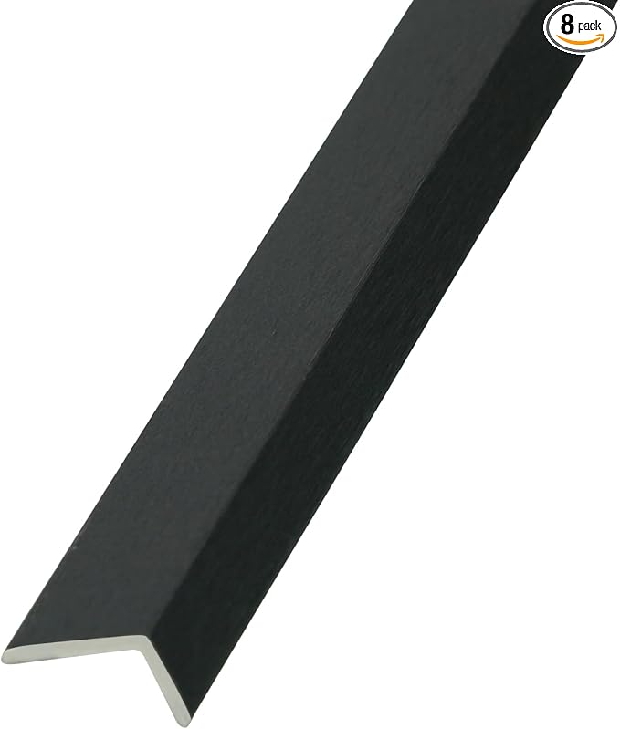 OUZUGIE 8-Pack 57 Inches, WPC Slat Wall Panel Trim, Corner Guard by OUZUGIE