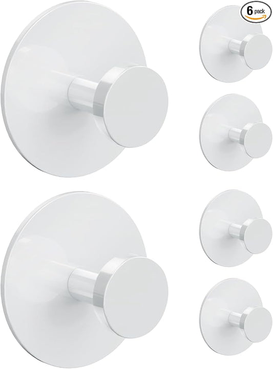 bussdis White Adhesive Wall Hook by BUSSDIS