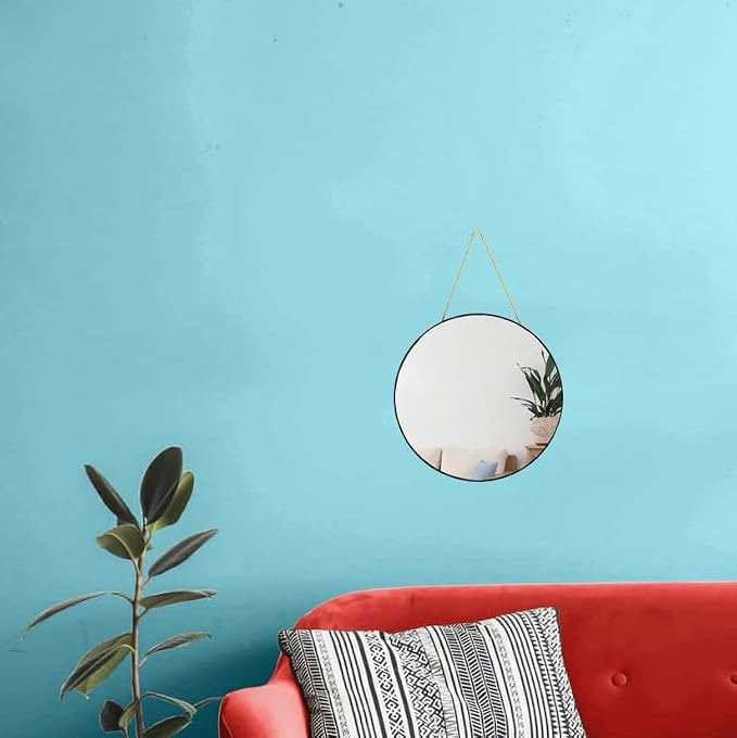 YCHMIR Small Round Wall Mirror, Bathroom Mirror - Image 2