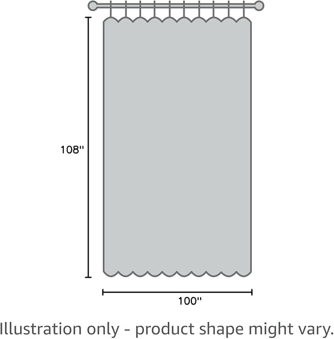 NICETOWN Patio Outdoor Curtain Waterproof Extra Wide and Long, Rustproof Grommet W100 x L108 Room Darkening Outdoor Living Divider Privacy Thermal Insulated Blinds for Pool, Greyish White, 1 Piece
