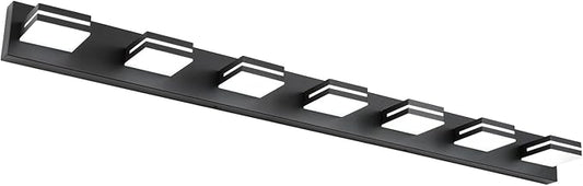 SineRise LED Modern Bathroom Vanity Light Fixtures, Matte Black Modern Acrylic by SINERISELIGHTING