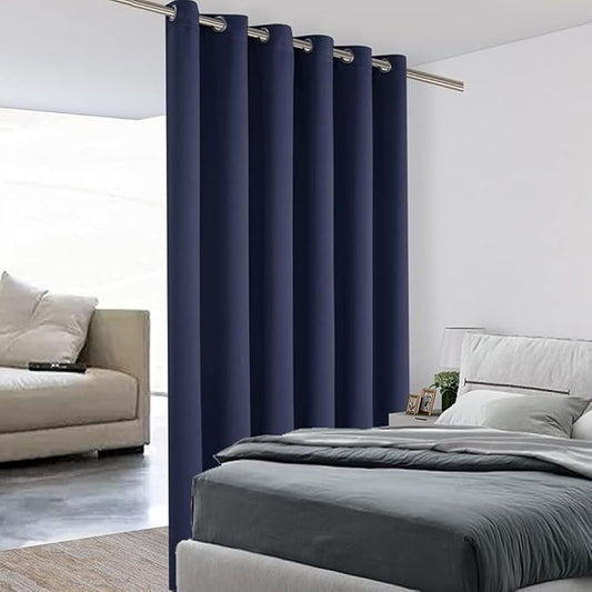 BONZER Room Divider Curtain Total Privacy Wall Wide Thermal Insulated Blackout by Bonzer