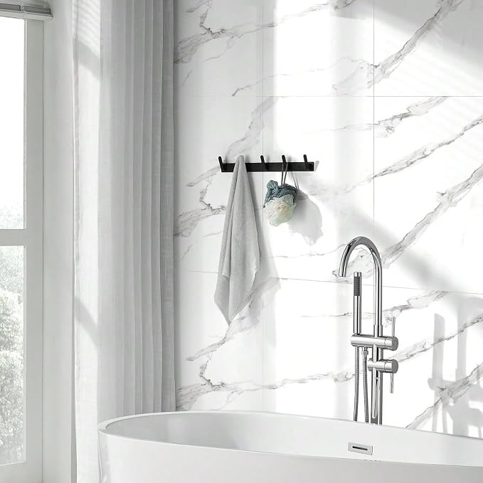Chejiaye Thick 10pcs Marble Peel and Stick Backsplash Surface Waterproof Wall - Image 2