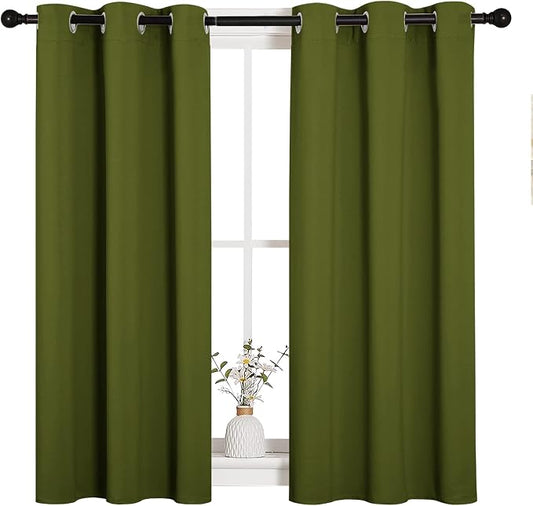 NICETOWN Christmas Bedroom Curtain Panels Blackout Draperies, Holiday Christmas by NICETOWN