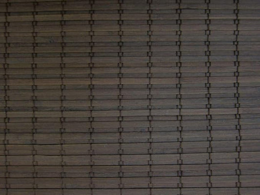Cordless Woven Wood Roman Shades, 65W x 36H, Eastfield Umber, Sizes 20-72 Wide by FirstRateBlinds