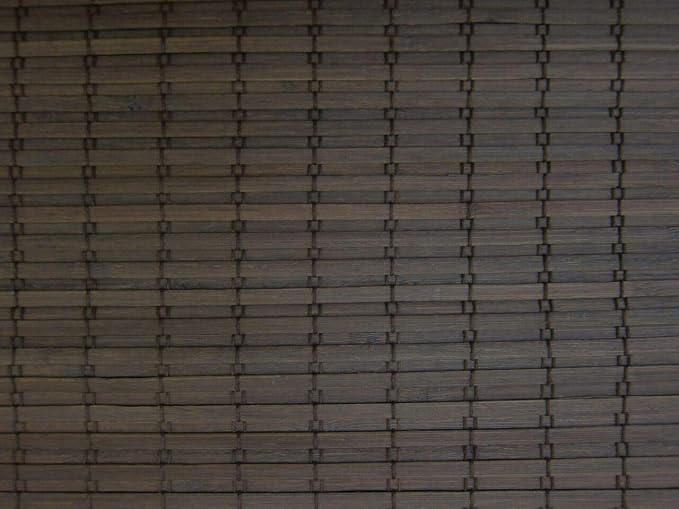 Cordless Woven Wood Roman Shades, 69W x 60H, Eastfield Umber, Sizes 20-72 Wide by FirstRateBlinds