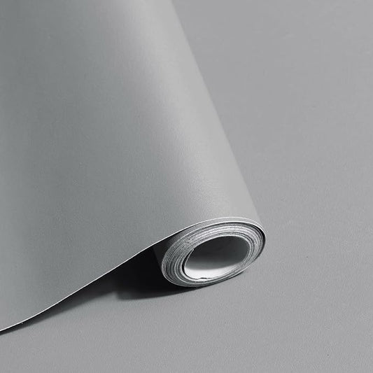 Safiyya 393"x17.7" Peel and Stick Wallpaper Grey Contact Paper Wall Paper by SAFIYYA