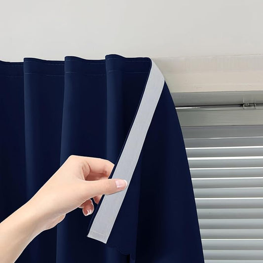 Self Adhesive Portable Blackout Curtains by Sovtfides