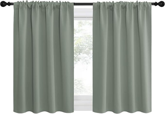 NICETOWN 2 Panels Blackout Curtains, Rod Pocket Thermal Insulated Drapes by NICETOWN