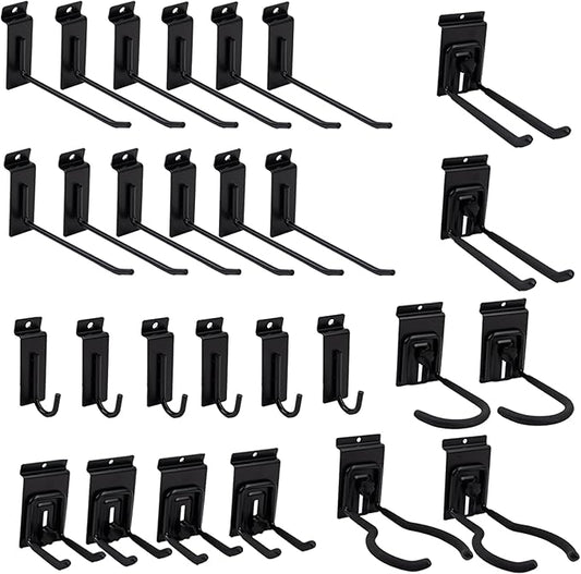 Slat Wall Accessories 28 PCS Garage Hooks Heavy Duty Slatwall Panel Hook by FRAYSCENT