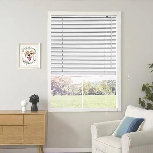 YIIBAII Mini Blinds Suitable for 34.5" W x 64" H Windows 1" Aluminum Horizontal by YIIBAII