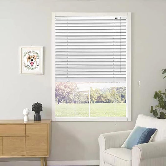 YIIBAII Mini Blinds Suitable for 33.5" W x 64" H Windows 1" Aluminum Horizontal by YIIBAII