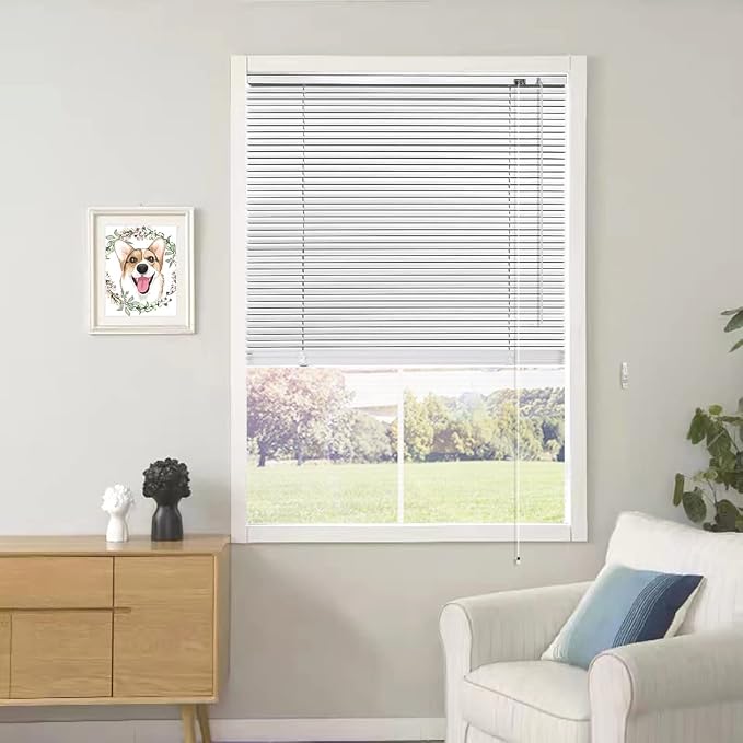 YIIBAII Mini Blinds Suitable for 39" W x 64" H Windows 1" Aluminum Horizontal by YIIBAII
