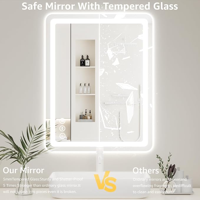 55" x 36" Led Bathroom Mirror - Image 4