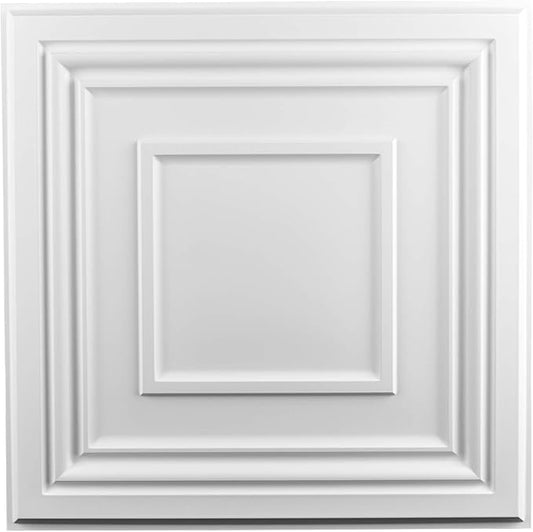 Art3d Drop Ceiling Tiles 24x24in., Wainscoting Panels Glue Up 2ft x 2ft by Art3d