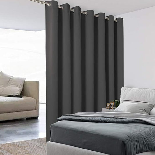 BONZER Room Divider Curtain Total Privacy Wall Grommet Thermal Insulated Wide by Bonzer