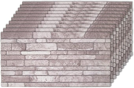 IZODEKOR 3D Wall Panels Brick Effect, Wall Cladding, Indoor&Outdoor, Stone Look by Izodekor3DWallPanels