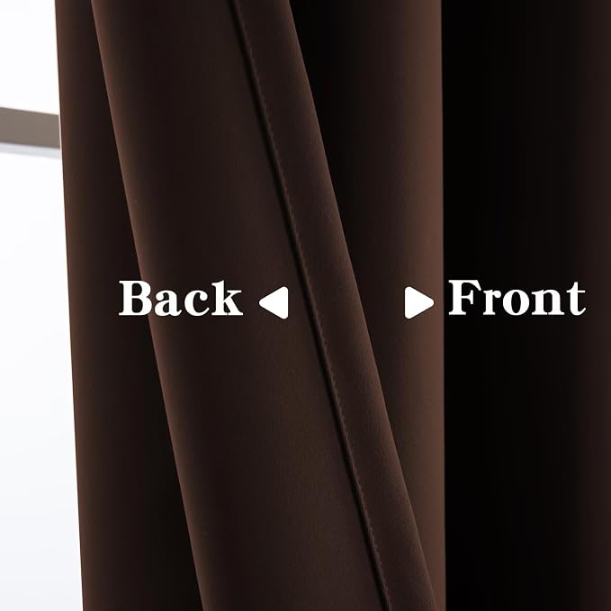 IGEMAEVE Blackout Curtains 96 Inch Length 2 Panels Set, Grommet Energy Saving - Image 3