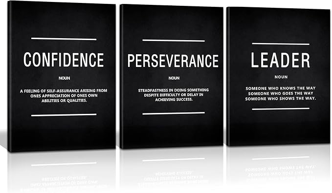 KAWAHONE Canvas Painting Wall Art Large, Motivational Leader Confidence by KAWAHONE