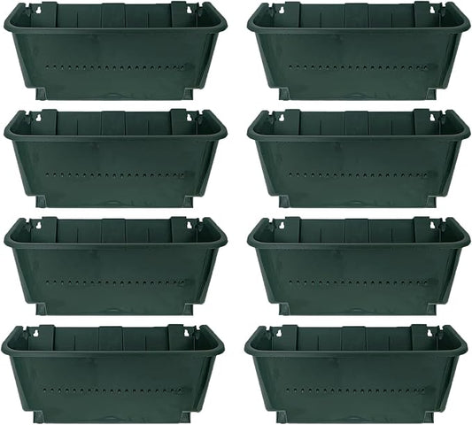 Self-Watering Wall Mounted Planter Set, Indoor and Outdoor Vertical Planter by Unknown