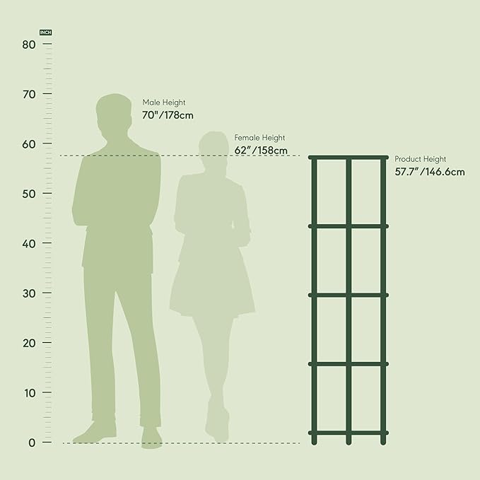 Furinno TURN-N-TUBE Corner Shelf Set of 2, 5-Tier Corner Bookshelf, Open - Image 2