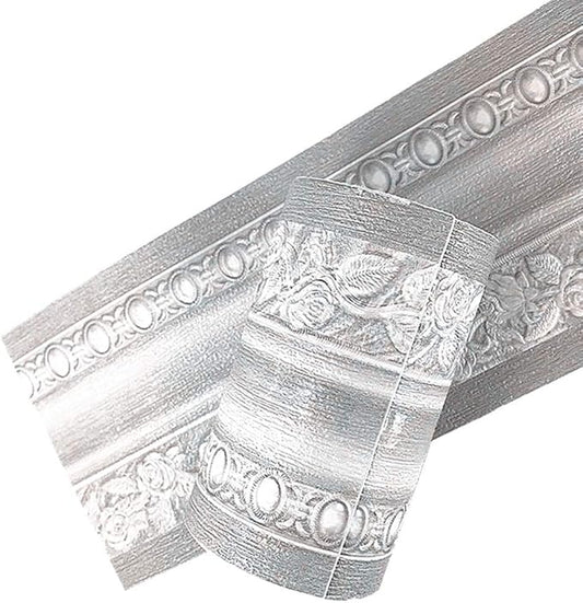 3D Wood Grain Self Adhesive Peel and Stick Waterproof Wall Border Easy to Apply by Unknown