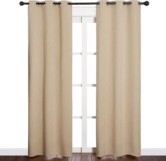NICETOWN Room Darkening Draperies Window Curtain Panels, Thermal Insulated by NICETOWN